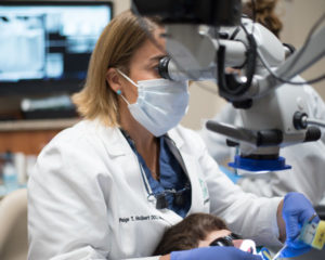 Dr. Paige T. Holbert performing root canal therapy at Virginia Family Dentistry Midlothian 288