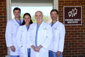 S Tyler Perkinson DDS, Catherine P Crichton DDS, W Baxter Perkinson, DDS, and Will B. Perkinson DDS at Virginia Family Dentistry