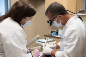 DDS replacing a silver filling at Virginia Family Dentistry Tri-Cities