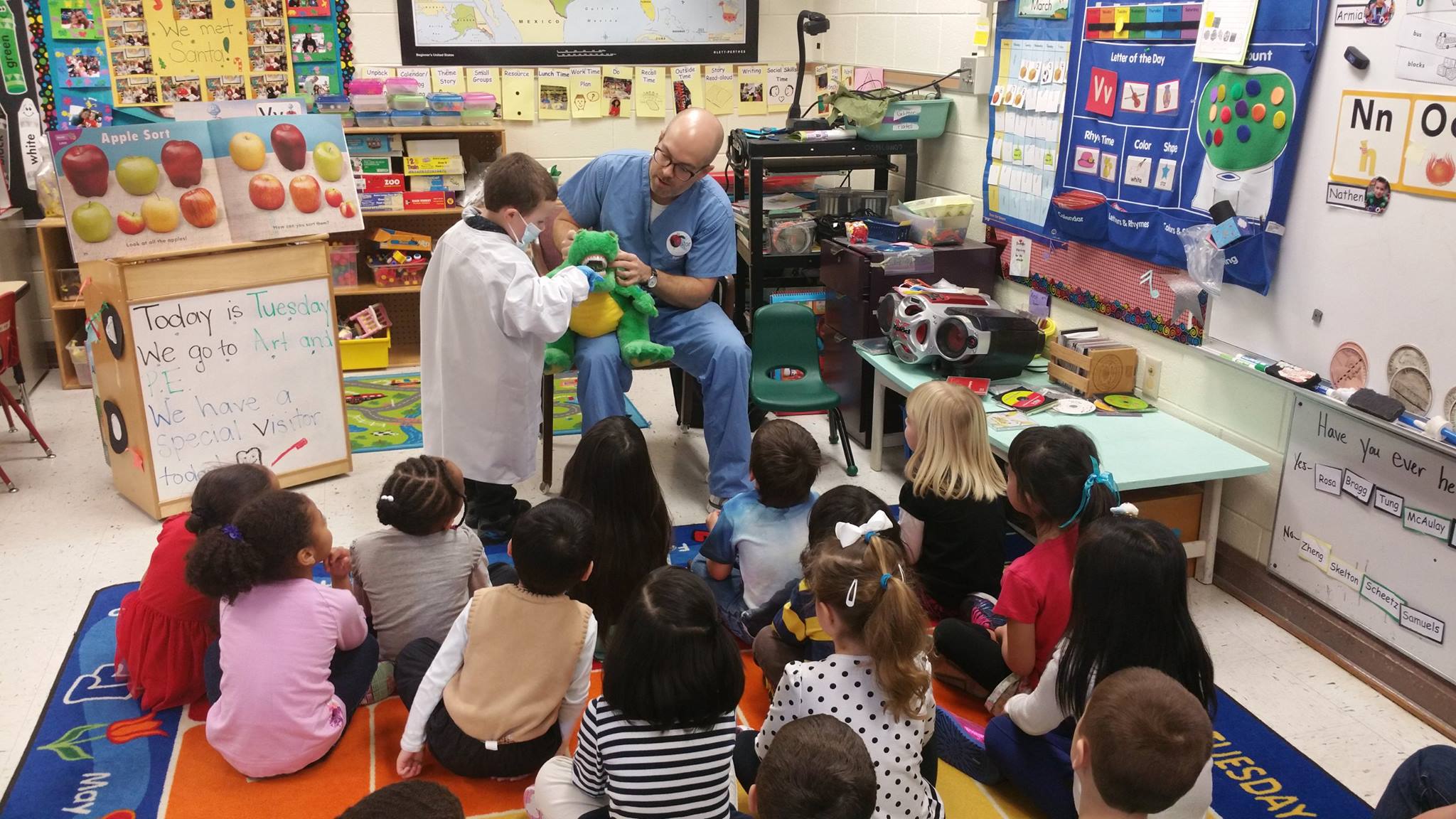 Jeff Laughlin DDS School Visit Pediatric Dentist at Virginia Family Dentistry