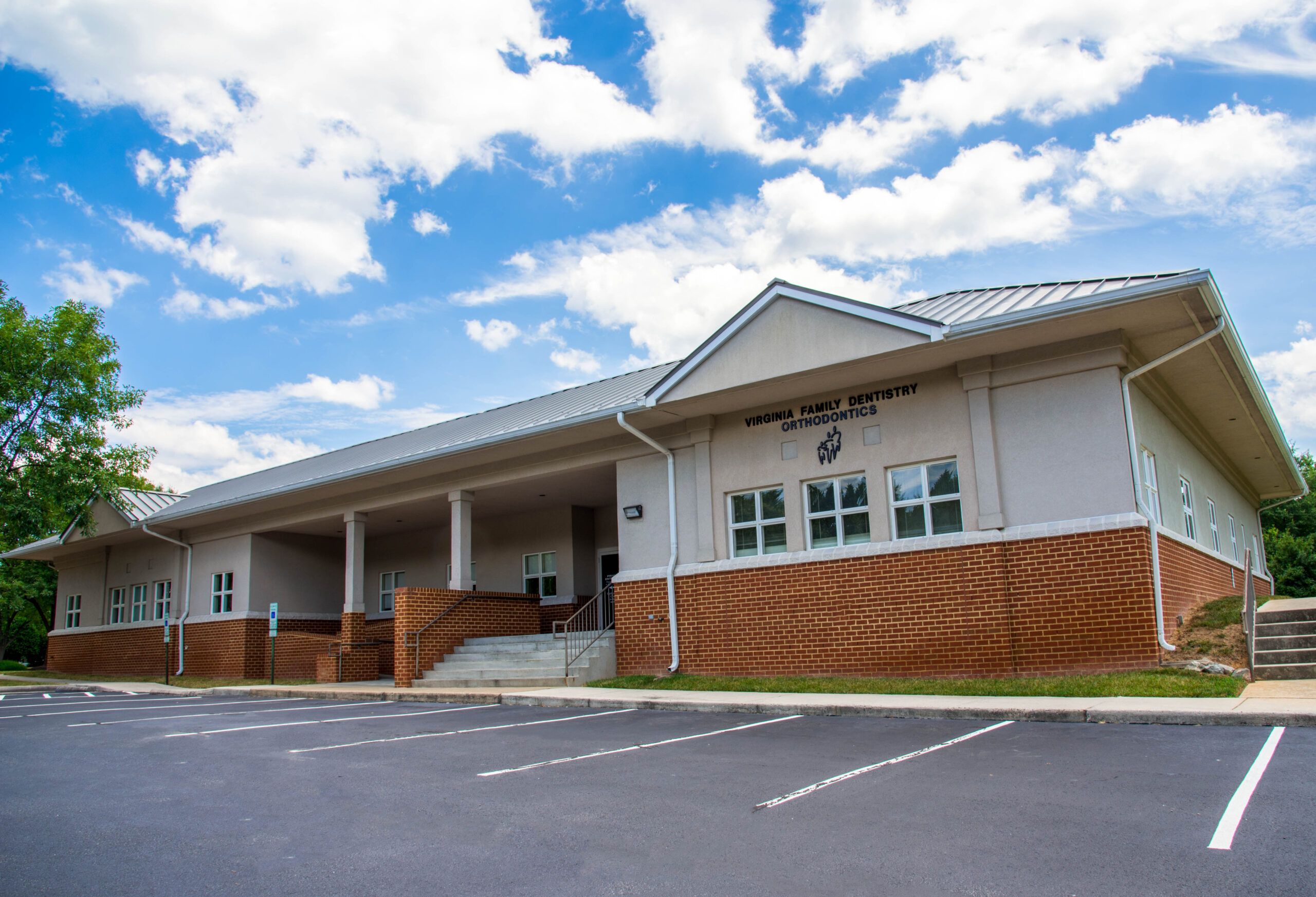 Orthodontics side entrance to Virginia Family Dentistry Brandermill